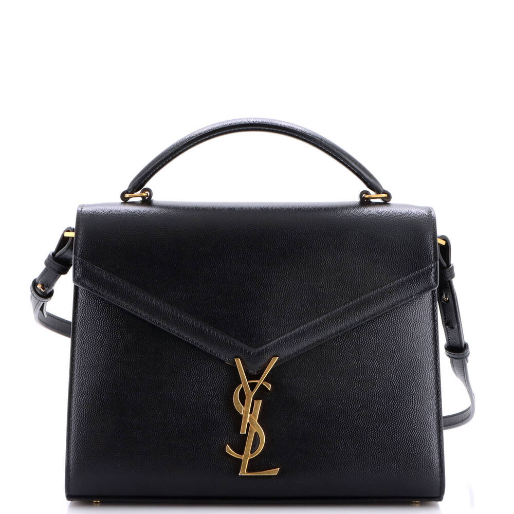 Saint Laurent Medium Cassandra Top Handle Bag Leather